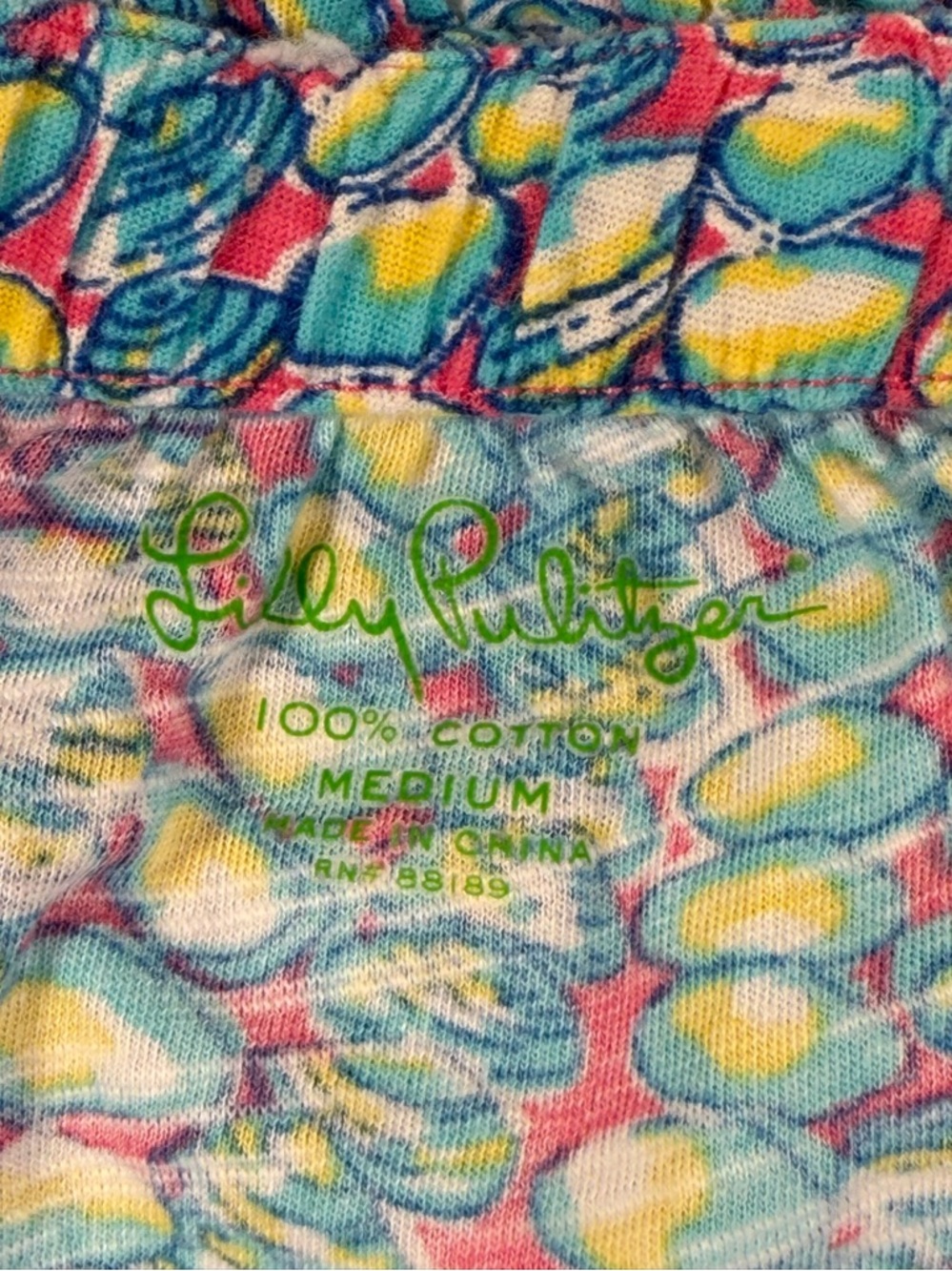 Lilly Pulitzer Wiley Strapless Ruffle Tube Top Clam Jam Print Seashell Nautical - Picture 6 of 16
